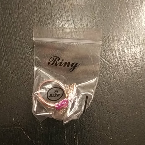 3XHP! NWT Beautiful Goth Pink/Purple Dragon Ring 5! - Picture 2 of 7